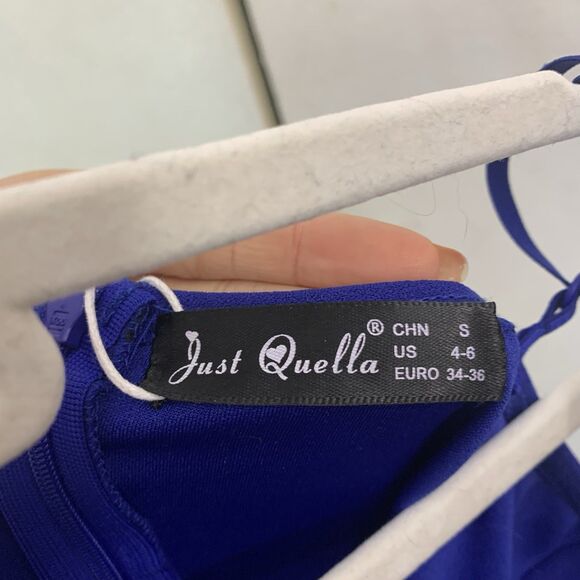 Women's Adjustable Spaghetti Straps Sleeveless High Waist Split Midi Bodycon ... - Picture 4 of 5